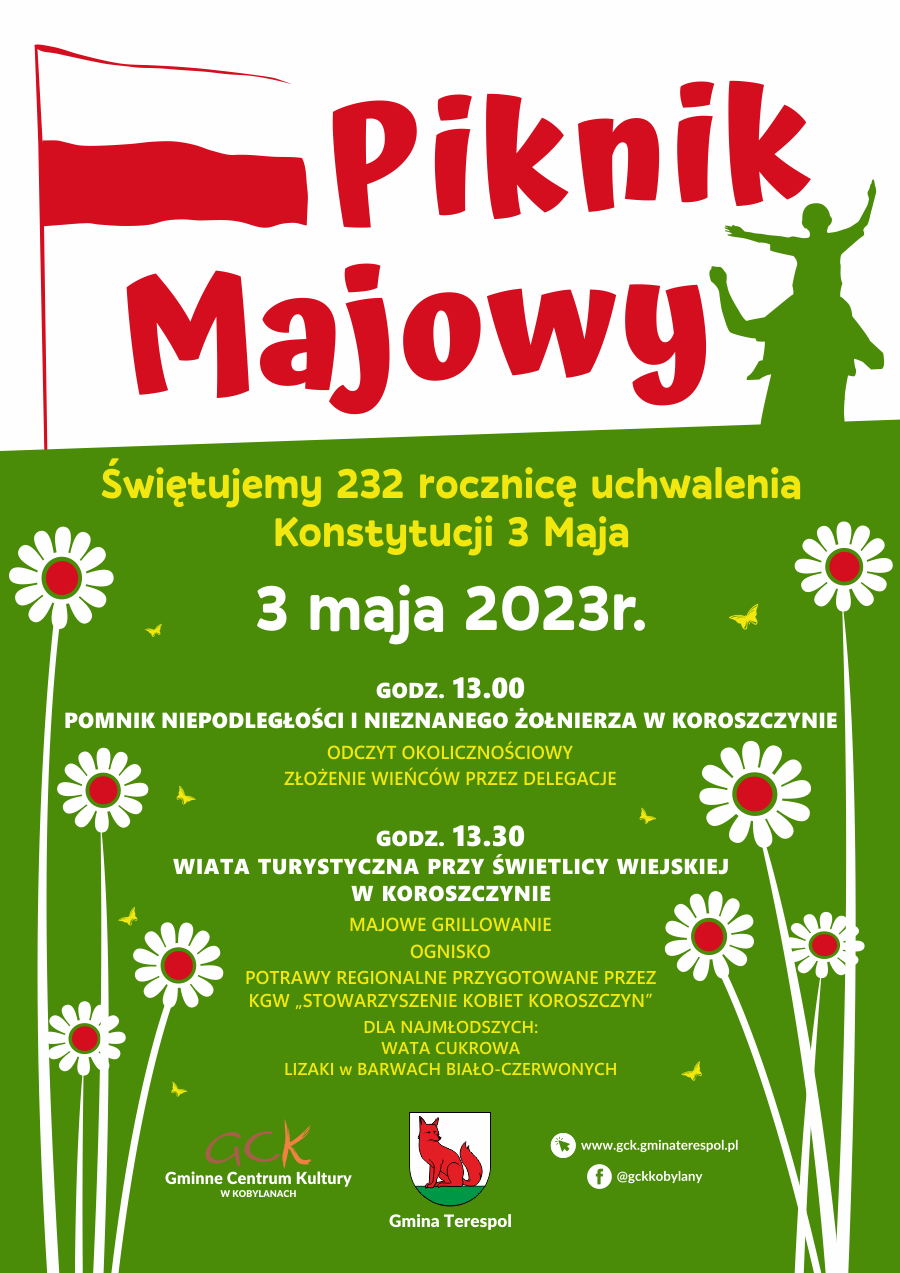 PIKNIK MAJOWY - Świętujemy 232 rocznicę uchwalenia Konstytucji 3 Maja