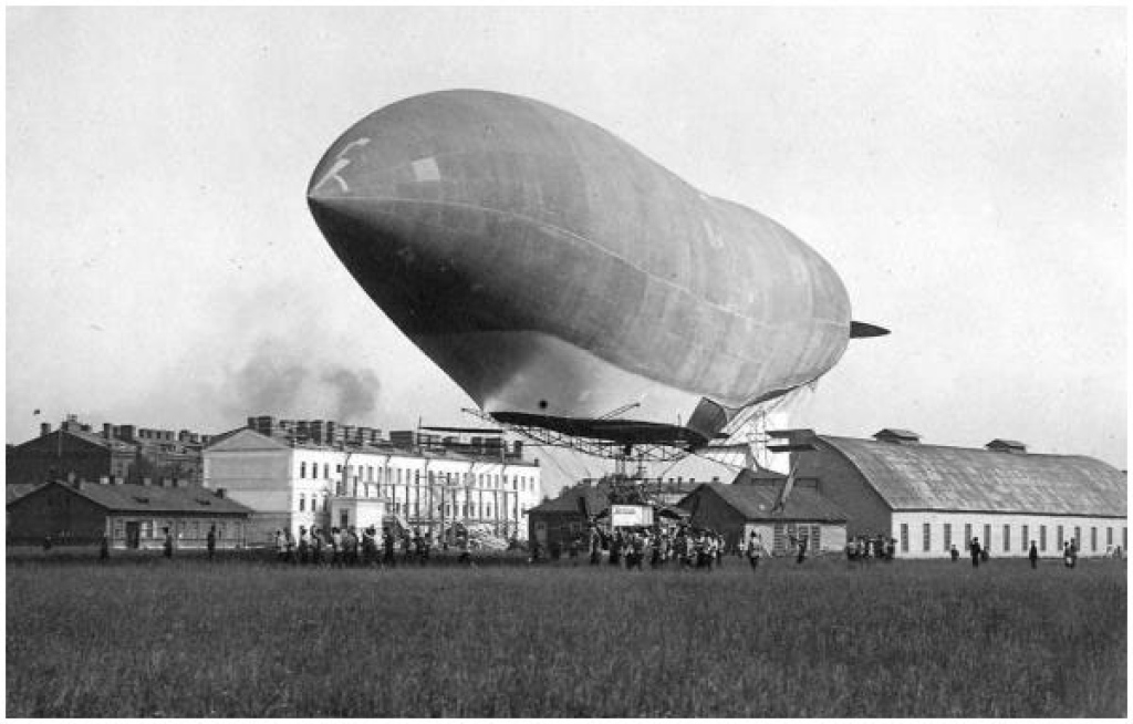 Sterowiec „Kondor”, fot. nie przed 1913, zdjęcie z zasobów Memorialnego Kompleksu Twierdza Brzeska-bohater w Brześciu