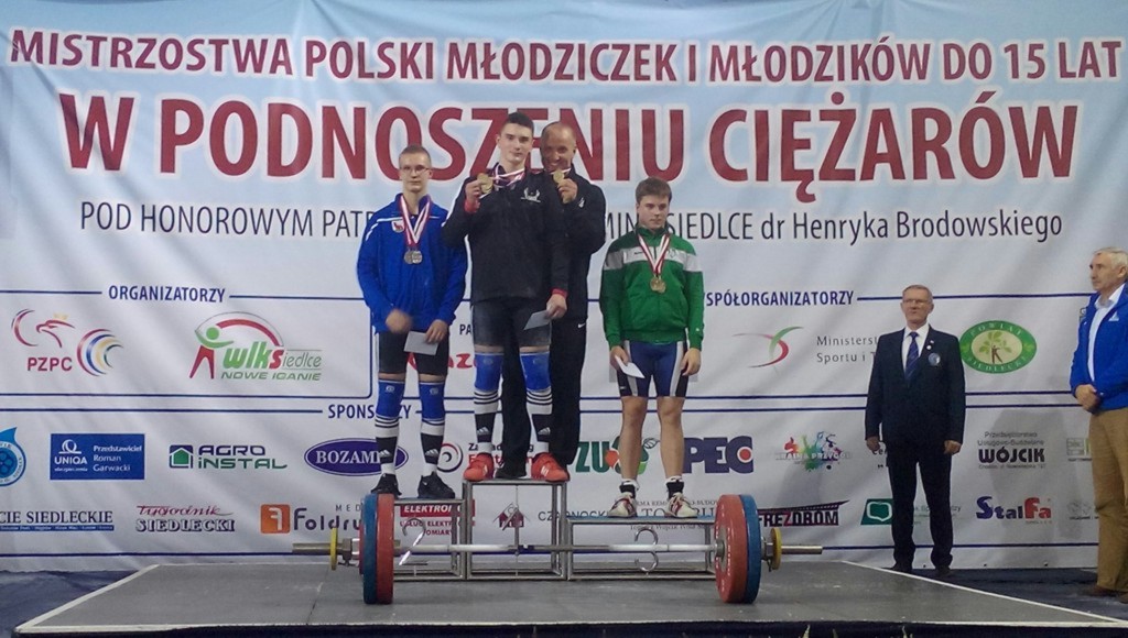 Dekoracja kategorii 77 kg - Sebastian Kłos
